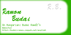 ramon budai business card